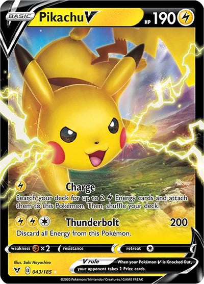 Pikachu V Ultra Rare 043/185 - Vivid Voltage