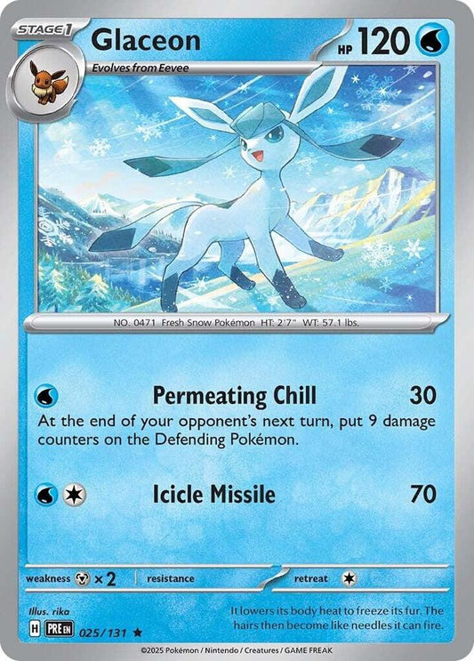 Glaceon – Prismatic Evolutions Rare 025/131